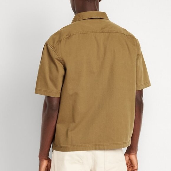 Short-Sleeve Moto Zip Shirt - Picture 5 of 7